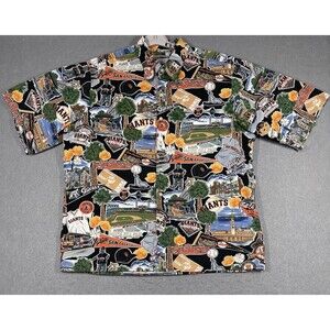 Vintage San Francisco Giants Hawaiian Shirt XL 90s AOP Reyn Spooner MLB Baseball